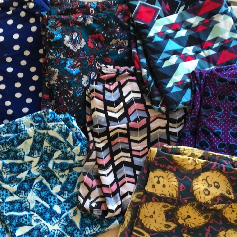 Set of 7 Lularoe OS leggings